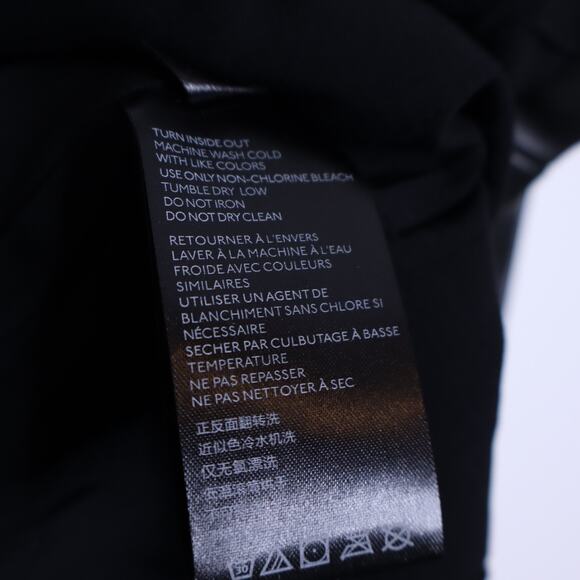 FREE PEOPLE NEW Maya Mod Vegan Mini Skirt Black Leather Front Zip Women's 6 - Picture 10 of 11